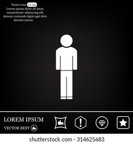 Man - vector icon