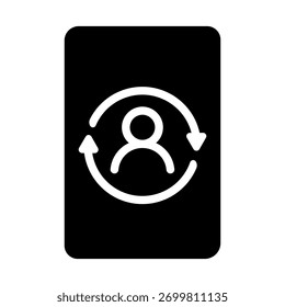 Man vector icon. account illustration sign. user symbol. person logo.