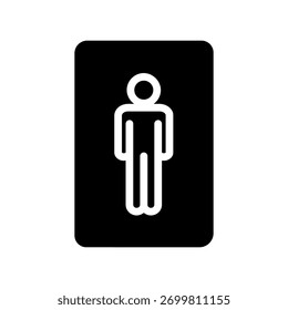 Icono de Vector de hombre. signo de ilustración de Cuenta. símbolo de usuario. logotipo de persona.