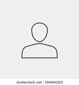 man vector icon flat isolated sign