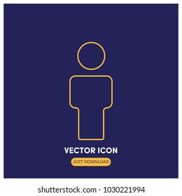 Man Vector Icon Illustration
