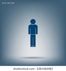 Man - vector icon illustration flat icon.