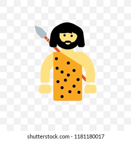 Man vector icon isolated on transparent background, Man logo concept