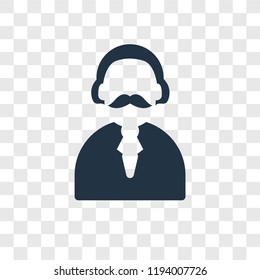 Man vector icon isolated on transparent background, Man transparency logo concept