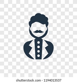 Man vector icon isolated on transparent background, Man transparency logo concept