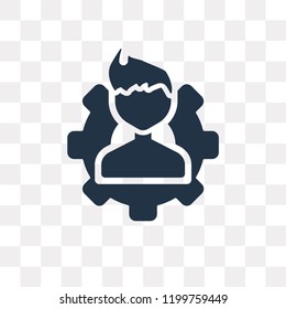 Man vector icon isolated on transparent background, Man transparency concept can be used web and mobile