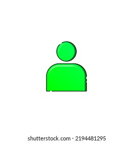 icono del vector man en fondo blanco