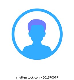 Man - vector icon  profile avatar 