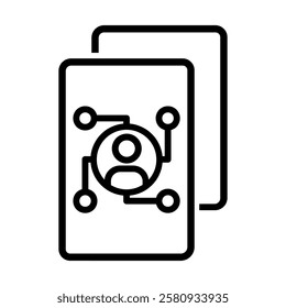 Man vector icon set. account illustration sign collection. user symbol. person logo.