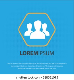 Man vector icon for web and mobile