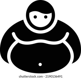 ilustración man Vector en un fondo transparente. Símbolos de calidad superior. Iconos vectoriales de glifos para diseño de conceptos y gráficos. 
