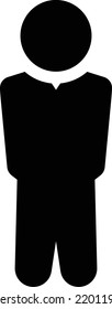 man-Vektorgrafik auf transparentem Hintergrund.Symbole in Premium-Qualität.Glyphen-Vektorsymbol für Konzept und Grafikdesign.