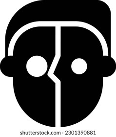 ilustración man Vector en un fondo transparente. Símbolos de calidad superior. Iconos vectoriales de glifos para diseño de conceptos y gráficos. 
