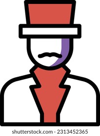 man Vector illustration on a transparent background. Premium quality symmbols. Line Color vector icons for concept and graphic design.