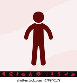 man vector iocn. silhouette