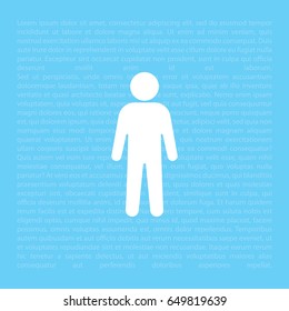 Man - vector line icon