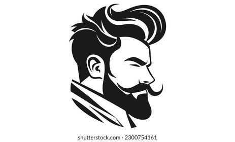 Man vector logo. Icon of man silhouette vector illustration.