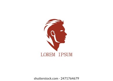 Logo del Vector del hombre. Icono de la silueta del hombre Ilustración vectorial.