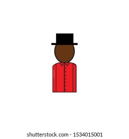 man vector on white background