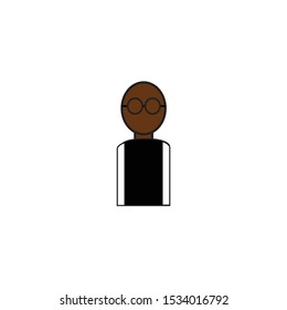 man vector on white background