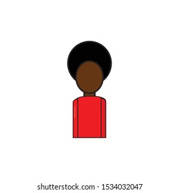 Man vector on white background