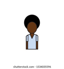 Man vector on white background