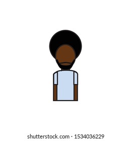 Man vector on white background