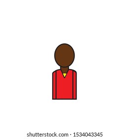 Man vector on white background