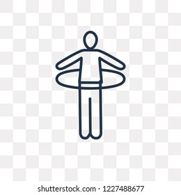 Man vector outline icon isolated on transparent background, high quality linear Man transparency concept can be used web and mobile