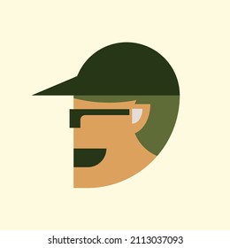 man vector for profile avatar