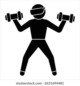 man is Vector Silhioutte icon