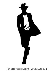Colección grande de silueta vectorial de Man