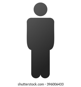 Man vector toolbar icon for software design. Style is gradient icon symbol on a white background.