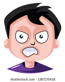 El hombre está muy frustrado con esta situación ilustración vector sobre fondo blanco