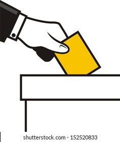 Man voting symbol
