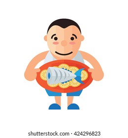 Man Waiter Fish