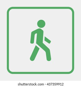 Man walk icon.