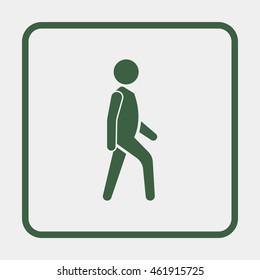Man walk icon.