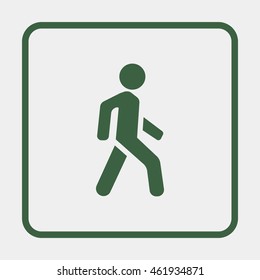 Man walk icon.
