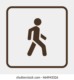 Man walk icon.