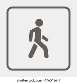 Man walk icon.