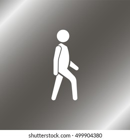 Man walk icon.