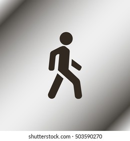 Man walk icon.
