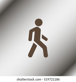 Man walk icon.