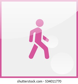 Man walk icon.