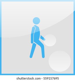 Man walk icon.
