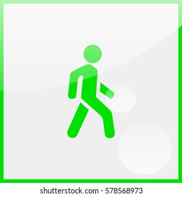 Man walk icon.