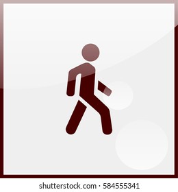 Man walk icon.
