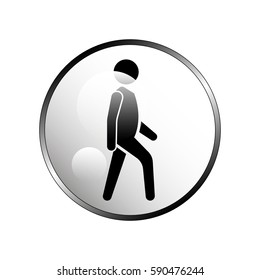 Man walk icon.