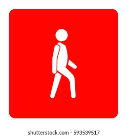 Man walk icon.